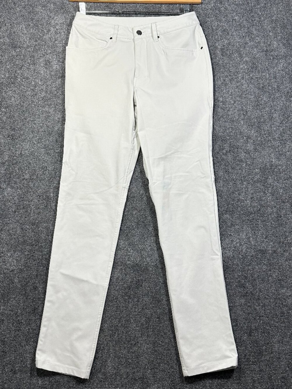 Lululemon Pants Womens 28 Light Gray Stretch Chino Zip Fly Pockets